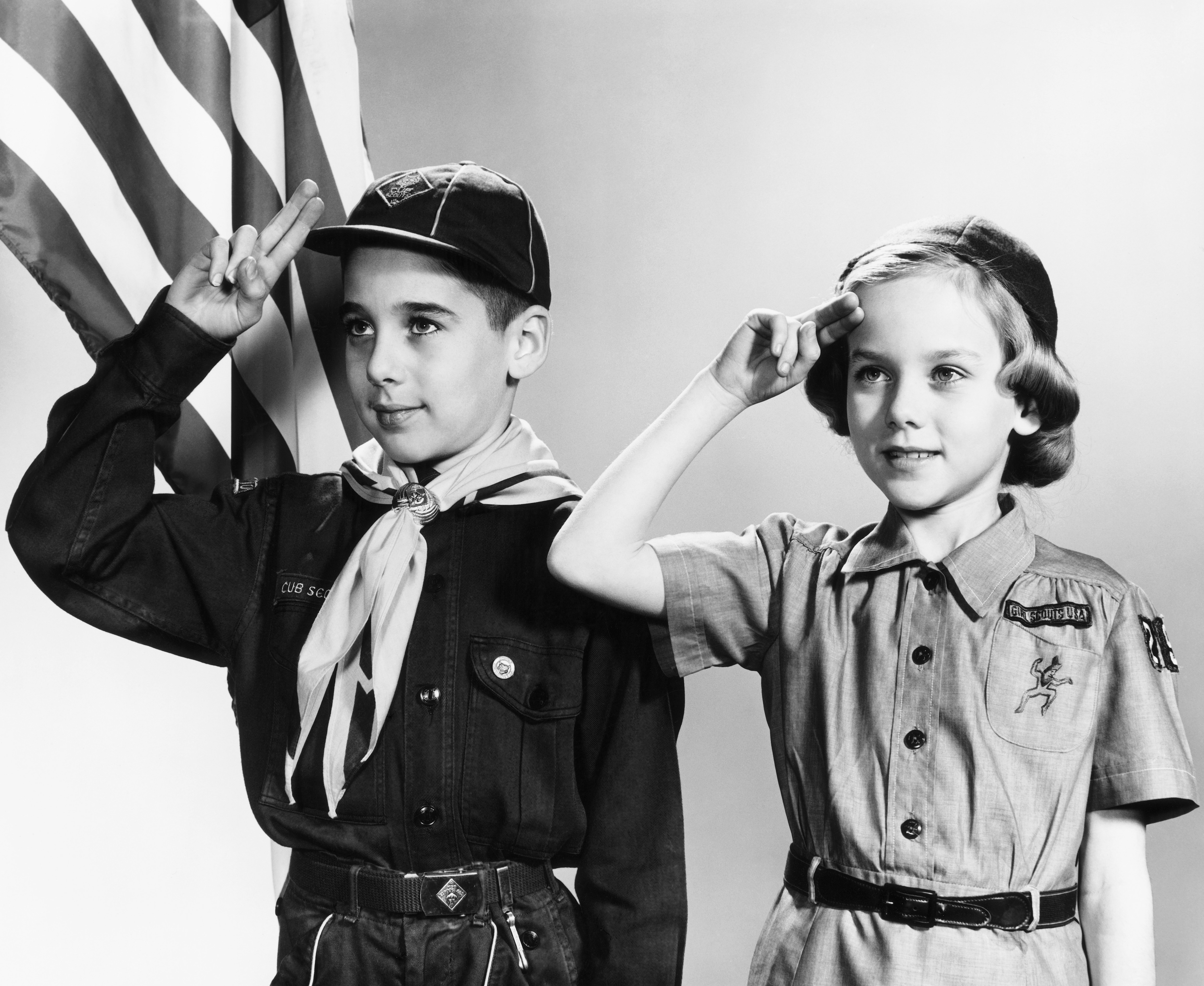WWII Boy and Girl Scout, Getty Images