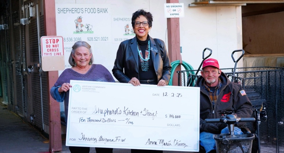Donation to Shepherd's Food Bank, Arizona.