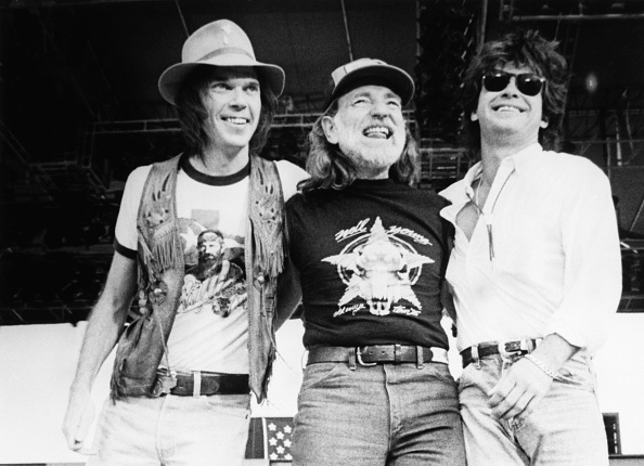 Farm Aid Neil Young, Willie Nelson, John Mellencamp. Photo Credit: Getty Images