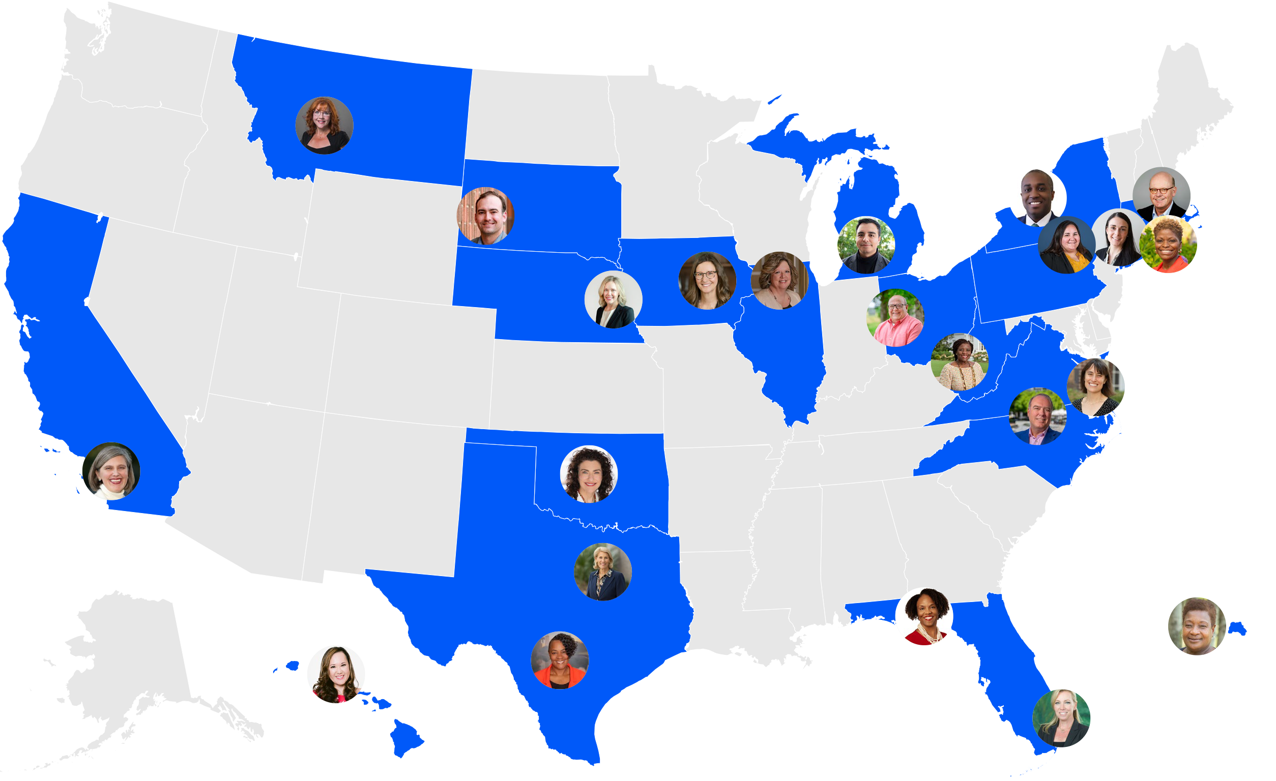Map of Advisory Group Members