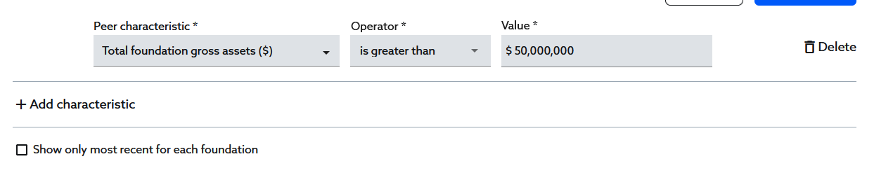 Input a number value or select a value.