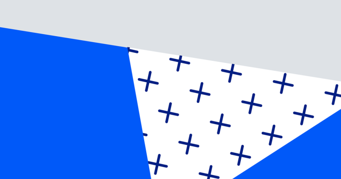 Council on Foundations branded pattern with intersecting triangles in blue, white, and gray