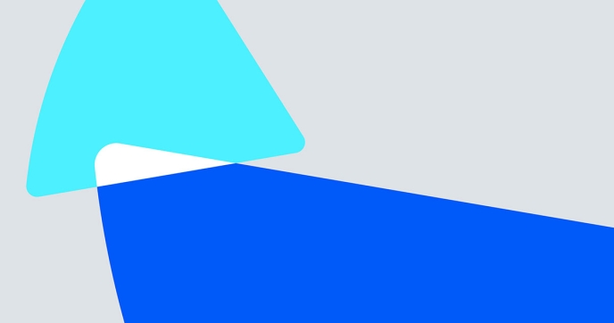 Council on Foundations brand pattern with interlocking triangles in different shades of blue